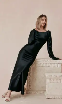 Caitlin Crisp Diana Dress Black Size 8 for rent on The Volte - image 2