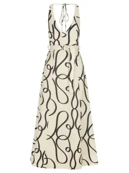 Shona Joy Cecelia Plunged Dress Print Size 8 for rent on The Volte - image 7