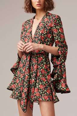 Outline Dress – Black Rose C/MEO Collective for rent on The Volte - image 1