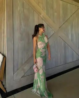 Arcina Ori Josefine Dress Green Floral Size 8 for rent on The Volte - image 4