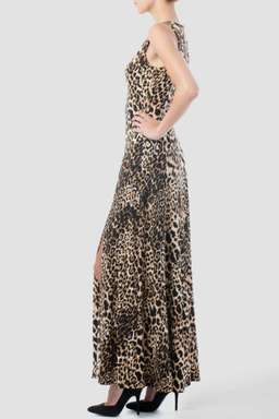 JOSEPH RIBKOFF Leopard print maxi dress for rent on The Volte - image 2