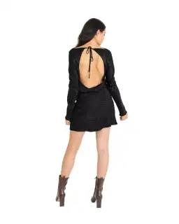 Bec & Bridge The Kat Mini Dress Black Size AU 8 for rent on The Volte - image 3