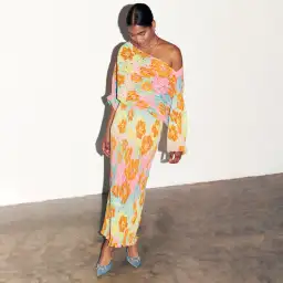 Never Fully Dressed Ombre Long Sleeve Tilly Dress  Multi Size 16