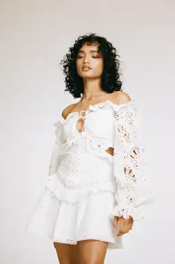 Zaco Moulin Dress White Size 6 