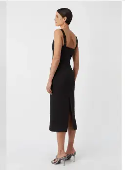 Camilla And Marc  Ilona Midi Dress Black Size 12 for rent on The Volte - image 2