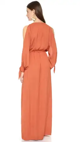 Bec & Bridge Shifting Sands Maxi Dress Rust Size 12 for rent on The Volte - image 3