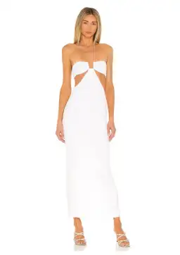 Natalie Rolt Willow Midi Dress in White Size 1 / AU 8 for rent on The Volte - image 1