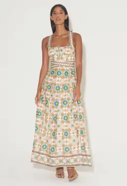 Hansen & Gretel Tulsa Mosaic Maxi Dress Print Size 8 for rent on The Volte - image 1