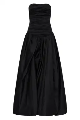 Aje Violette Bubble Hem Maxi Dress Black Size 6 for rent on The Volte - image 4