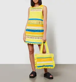 Ganni x Coggles Crocheted Mini Dress Multi Size S / AU 8