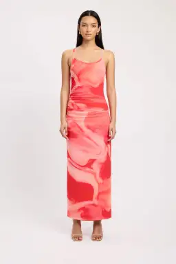 Kookai Haven Slip Dress Pink Multi Size 40 / AU 12
