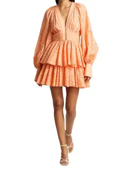 Acler Amelia Dress Orange Size 10 for rent on The Volte - image 2