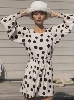 Kivari Rammy Babydoll Mini Dress Print Size XS/Au 6 for rent on The Volte - image 2