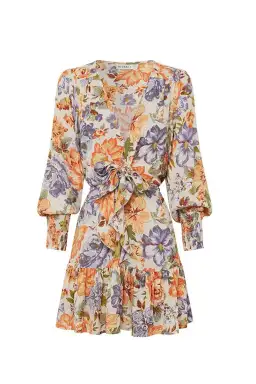 Kivari Aster Mini Dress Floral Size XS/Au 6 for rent on The Volte - image 3