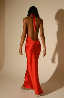 Meshki  Marvelle Maxi Dress Orange Size 8  for rent on The Volte - image 3