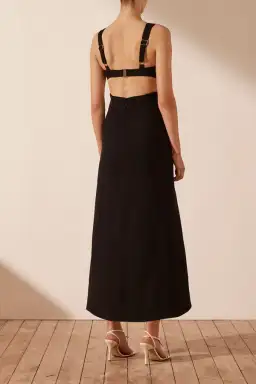 Shona Joy Amura Bustier Midi Dress Black Size 10 for rent on The Volte - image 4