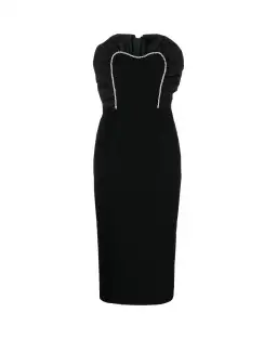 Rebecca Vallance Katie Strapless Midi Dress Black Size 10 for rent on The Volte - image 3