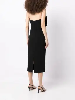 Rebecca Vallance Katie Strapless Midi Dress Black Size 10 for rent on The Volte - image 2