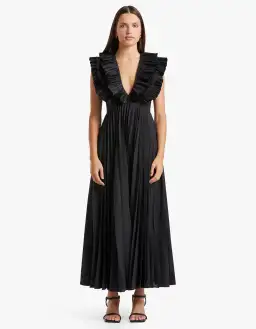 Acler Elsher Maxi Dress Black Size 8  for rent on The Volte - image 1