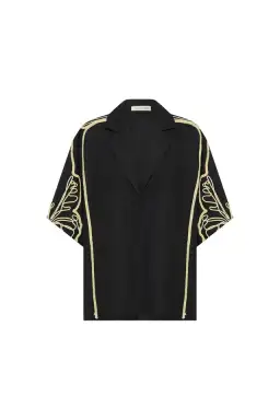 Camilla and Marc Lanza Shirt and Shorts Set Black Size 8 for rent on The Volte - image 4