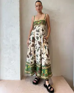 Alemais Birdie Sundress Print Size 16 