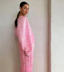 L’idée De Luxe Gown in Lipstick Pink Size 8 for rent on The Volte - image 5