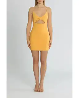 Bec & Bridge Cammi Mini Dress Orange Size AU 6 for rent on The Volte - image 1