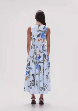 Aje Abbey Twisted Midi Dress in Divine Orchid Floral Size 16 for rent on The Volte - image 2