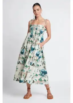 Sheike Vacation Resort Dress Multi Size 6