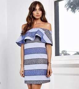 Kookai Paloma off the shoulder dress size 10 for rent on The Volte - image 1