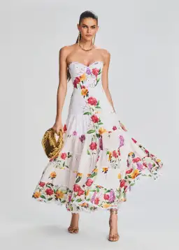 Charo Ruiz Ibiza Danny Long Dress Floral Size M / AU 10