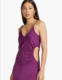 Manning Cartell Digital Love Chain Slip Maxi Dress in Orchid Purple Size AU 12 for rent on The Volte - image 2