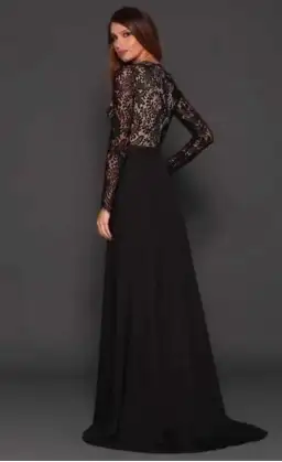 Elle Zeitoune Alexandria Gown Black Size 10 for rent on The Volte - image 2