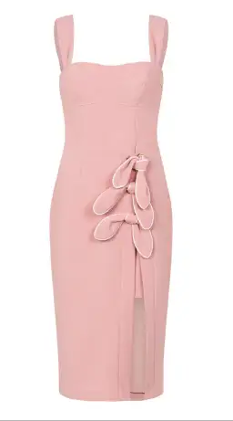 Rebecca Vallance Celeste Midi Dress Pink Size 6 for rent on The Volte - image 3