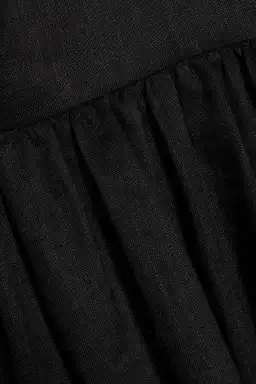 Zimmermann Juliette Bow One Shoulder Linen Maxi Dress Black Size 1 / AU 10 for rent on The Volte - image 3