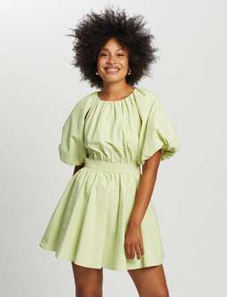Mossman The Seahaze Mini Dress Green Size 6 for rent on The Volte - image 4