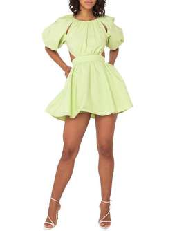 Mossman The Seahaze Mini Dress Green Size 6 for rent on The Volte - image 2