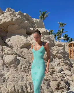 Asta Resort Delilah Dress in Aquamarine Size S/Au 8 for rent on The Volte - image 2