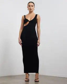 Auteur Studio Paris Midi Dress Black Size S / AU 8 for rent on The Volte - image 1