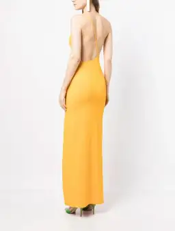 Solace London Asymmetric Sleeveless Dress Yellow Size 6 for rent on The Volte - image 3