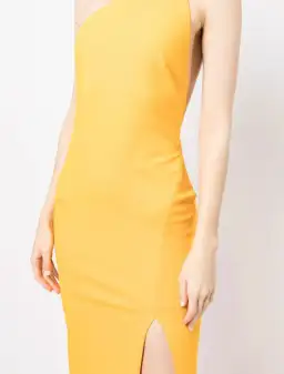Solace London Asymmetric Sleeveless Dress Yellow Size 6 for rent on The Volte - image 2