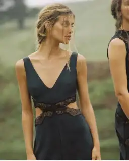 Sir the Label Alma Cut Out Dress Black Size 0/Au 6 for rent on The Volte - image 3