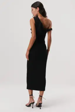 Misha Alaska Midi Dress Black Size 10  for rent on The Volte - image 3