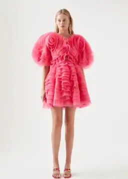 Aje Amour Mini Dress Pink Size 14