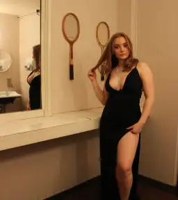 Alamour The Label Irma Low Neck Gown Black Size 10 for rent on The Volte - image 2