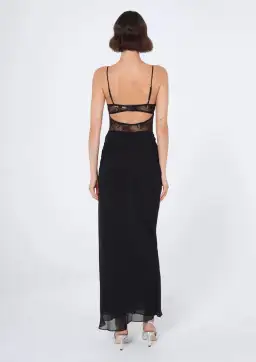 Benni Gabriel Maxi Dress Black Size 6 for rent on The Volte - image 2