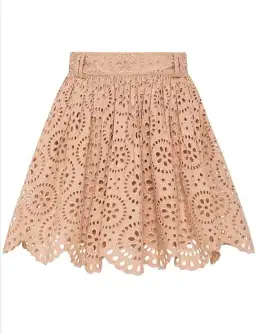 Aje Salita Broderie Skirt in Bleachcoast Beige Size 8 for rent on The Volte - image 3