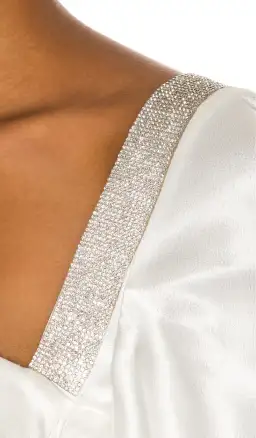 Bronx and Banco Lana Bridal Mini Dress in White Size M / AU 10 for rent on The Volte - image 4