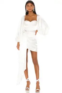 Bronx and Banco Lana Bridal Mini Dress in White Size M / AU 10 for rent on The Volte - image 5