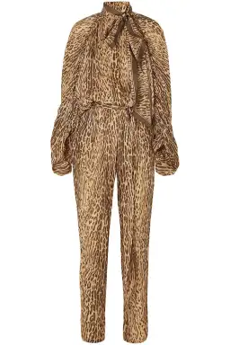 Zimmermann The Espionage Drown Jumpsuit Animal Print Size 0 / 8 AU for rent on The Volte - image 5